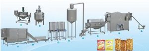 Lire la suite à propos de l’article Ligne de production automatique continue de pop-corn (100 kg par heure)