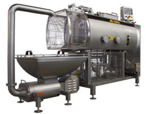 Lire la suite à propos de l’article Machine Pour Production De Fromage Fondu  Cuiseur A Vapeur, Machine De Transfert De Produits Et Pompe Pour Aspiration Du Produit